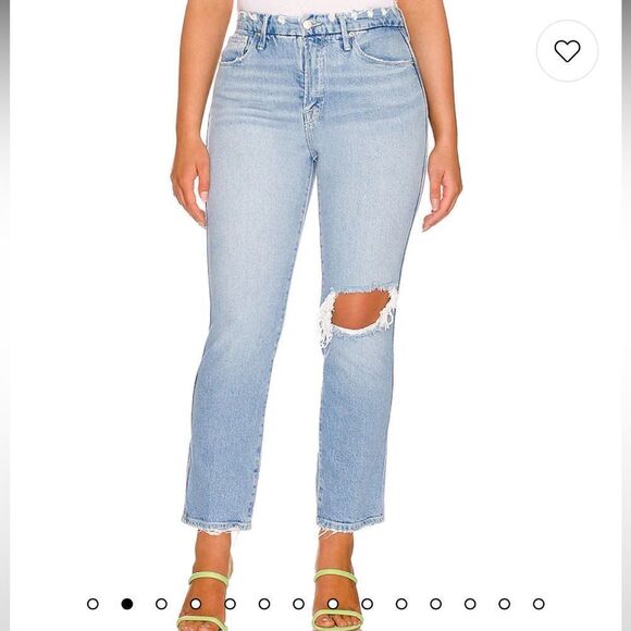 Good Curve Straight With Natural Fray Hem NWT - Picture 2 of 6